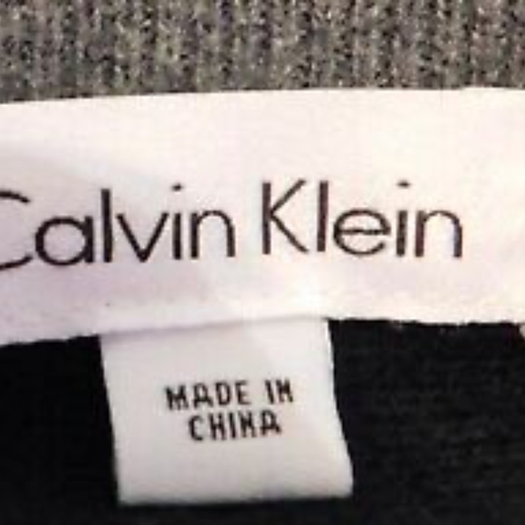 Calvin Klein Long Sleeve Men's Jacket XL Black & Gray Pima Cotton - Picture 4 of 4